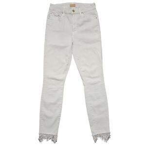 Mother High Waisted Looker Dagger Ankle Fray Pretty Just Strolled In The City